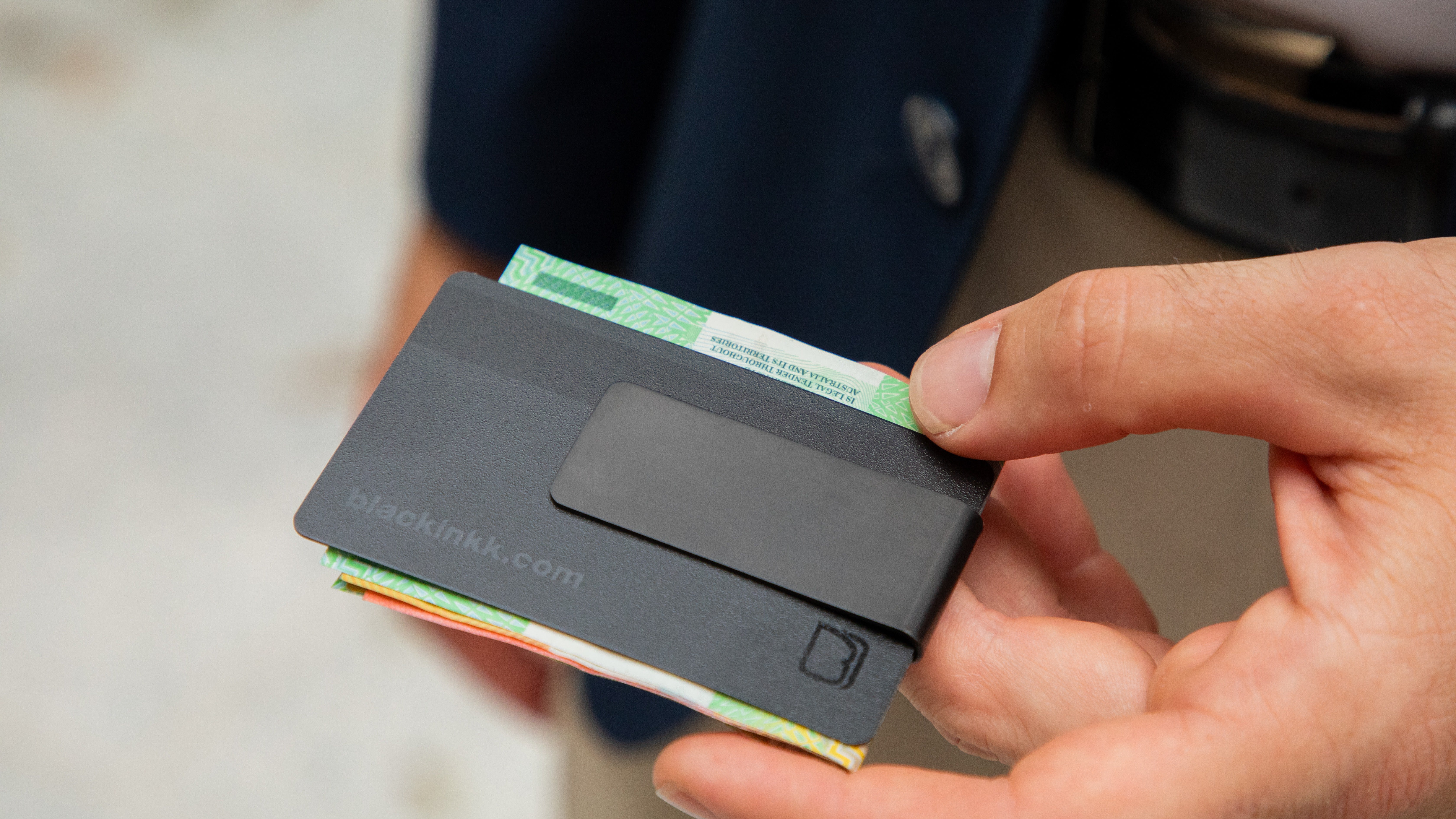 Titanium Money Clip - PVD Matte Black | Blackinkk